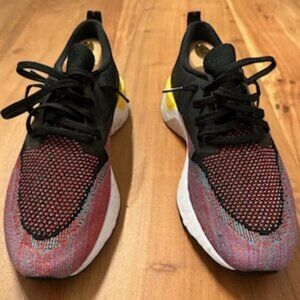 Nike Odyssey React Flyknit 2 'Black Red Multi' Size 10